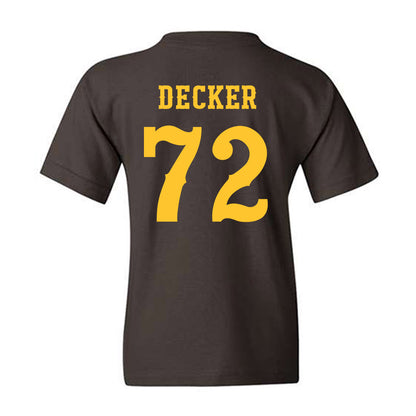 Wyoming - NCAA Football : Pierce Decker - Classic Shersey Youth T-Shirt-1