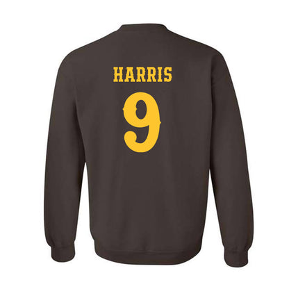 Wyoming - NCAA Men's Basketball : Jared Harris - Classic Shersey Crewneck Sweatshirt-1