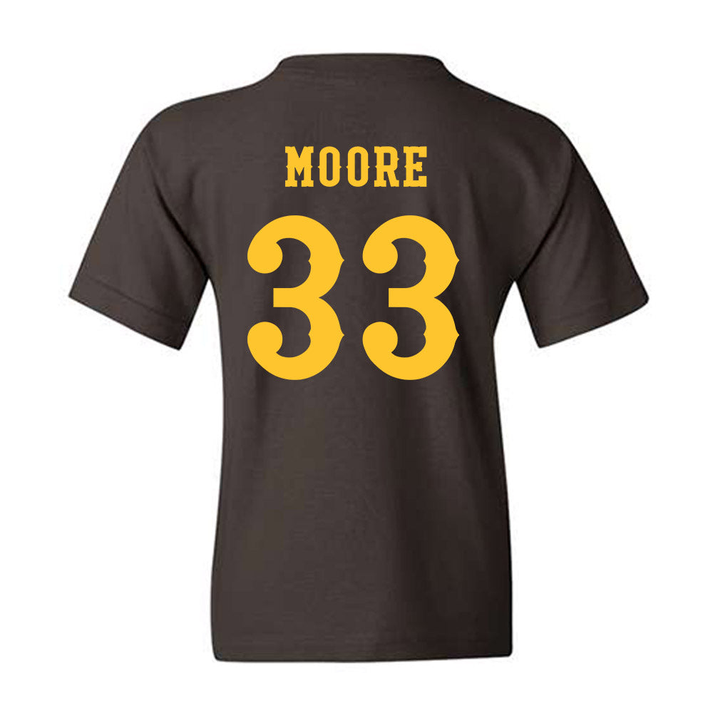Wyoming - NCAA Football : Parker Moore - Classic Shersey Youth T-Shirt-1