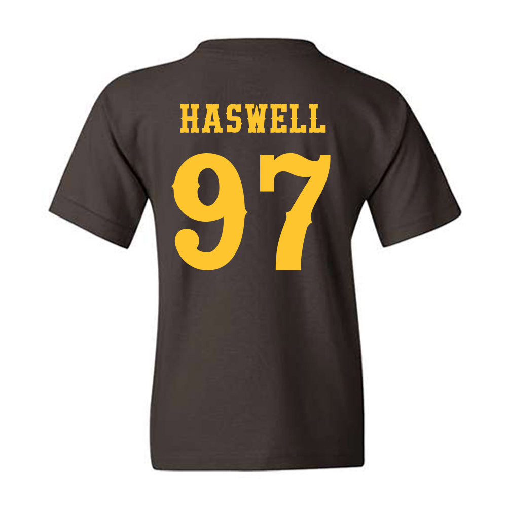 Wyoming - NCAA Football : Alexander Haswell - Classic Shersey Youth T-Shirt-1