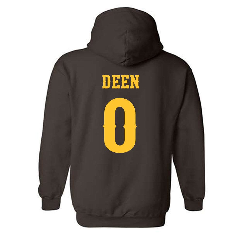 Wyoming - NCAA Football : Tyson Deen - Classic Shersey Hooded Sweatshirt-1
