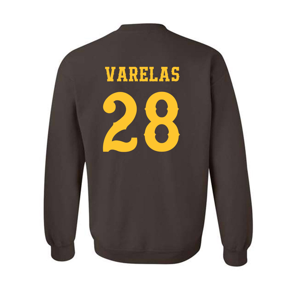 Wyoming - NCAA Football : Nikos Varelas - Classic Shersey Crewneck Sweatshirt-1