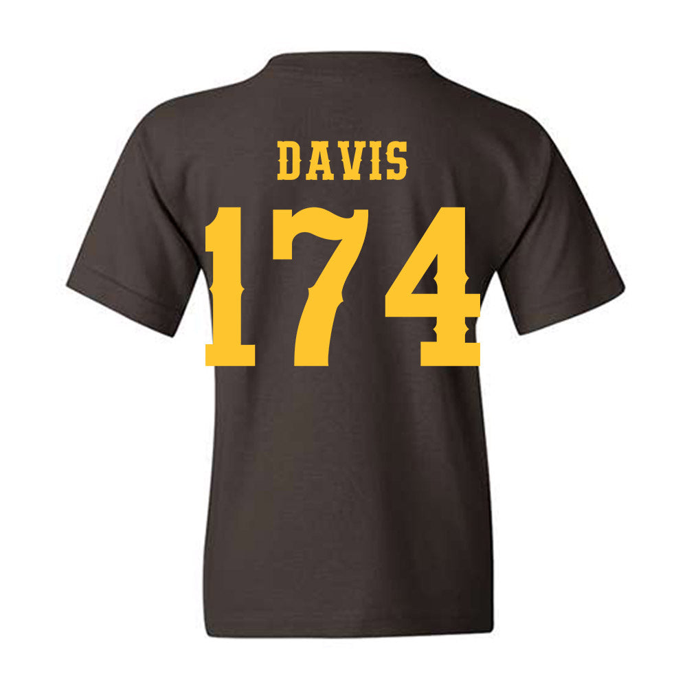 Wyoming - NCAA Wrestling : Riley Davis - Classic Shersey Youth T-Shirt-1