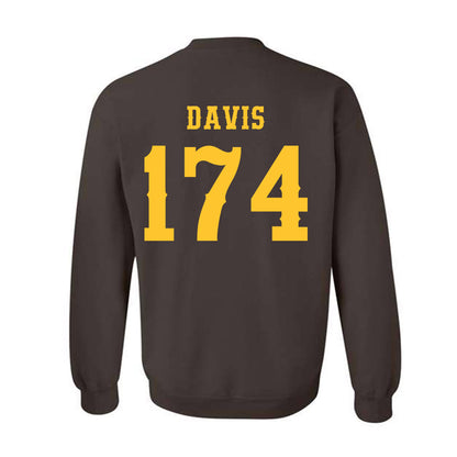 Wyoming - NCAA Wrestling : Riley Davis - Classic Shersey Crewneck Sweatshirt-1