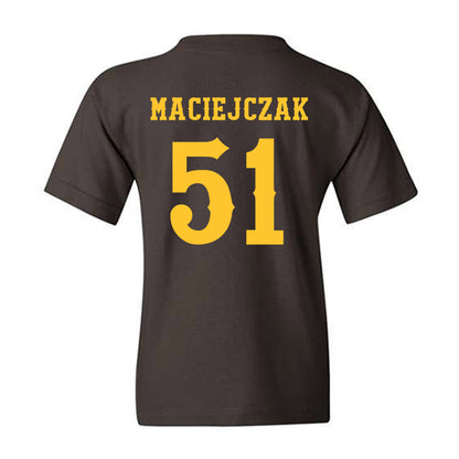 Wyoming - NCAA Football : Jason Maciejczak - Classic Shersey Youth T-Shirt-1