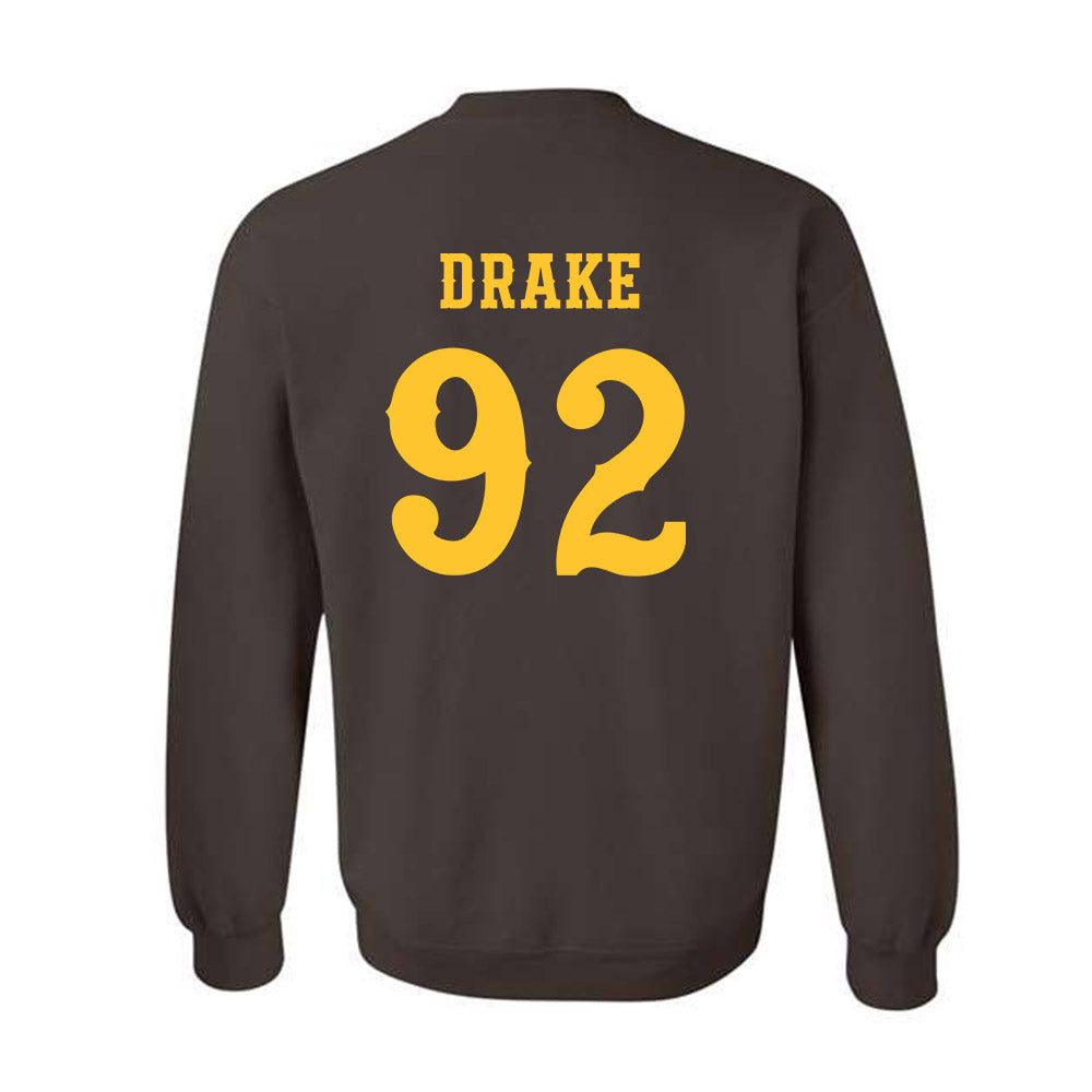 Wyoming - NCAA Football : Dante Drake - Classic Shersey Crewneck Sweatshirt-1