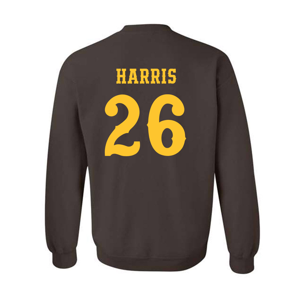 Wyoming - NCAA Football : Samuel Harris - Classic Shersey Crewneck Sweatshirt-1