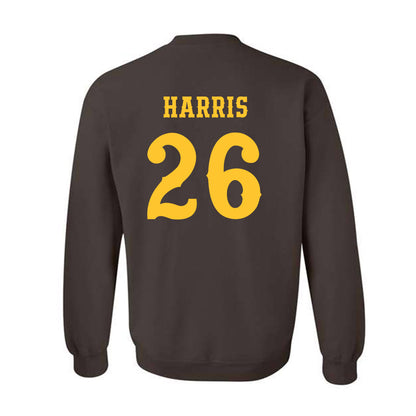 Wyoming - NCAA Football : Samuel Harris - Classic Shersey Crewneck Sweatshirt-1