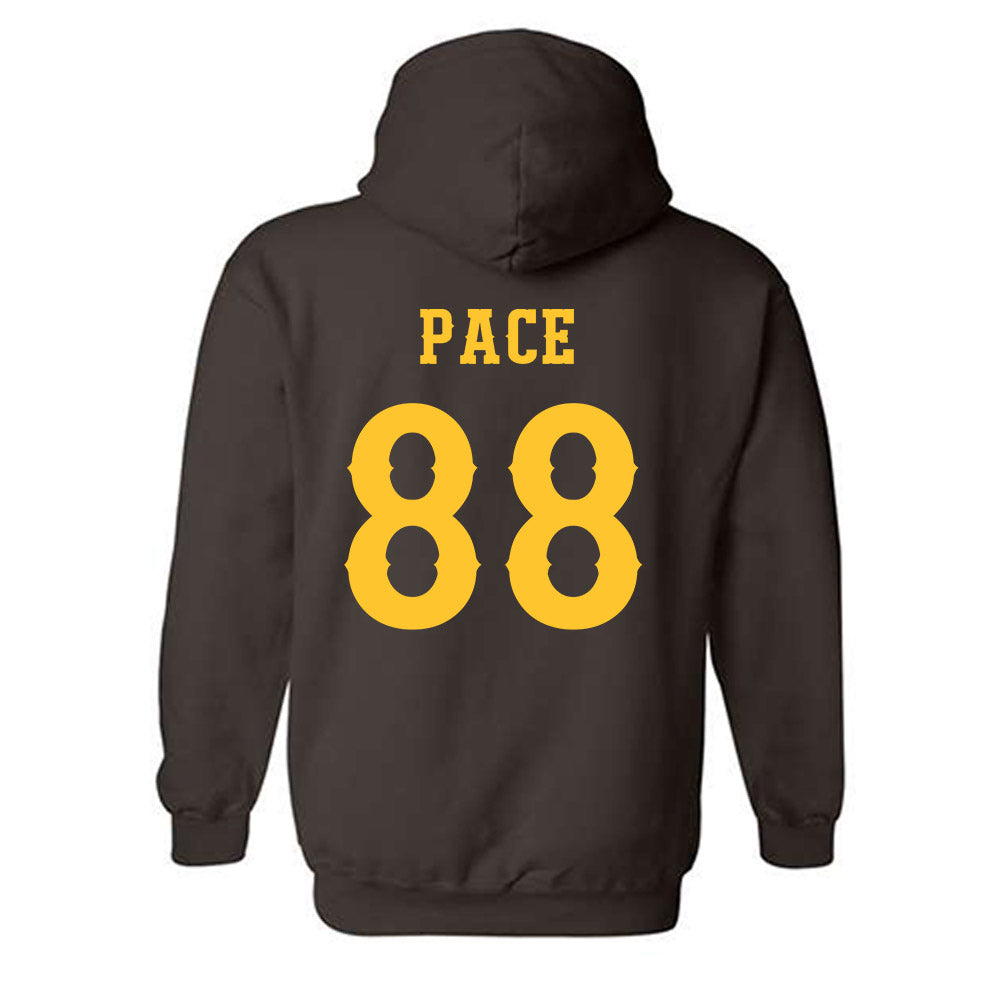 Wyoming - NCAA Football : Landon Pace - Classic Shersey Hooded Sweatshirt-1