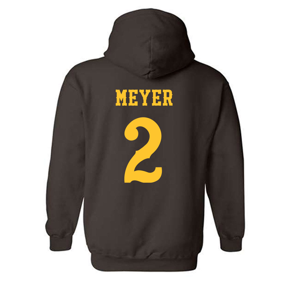 Wyoming - NCAA Men's Basketball : Nasir Meyer - Classic Shersey Hooded Sweatshirt-1
