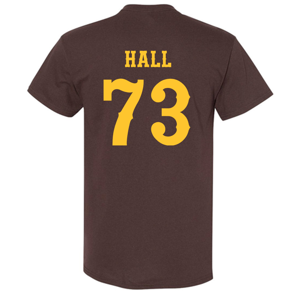 Wyoming - NCAA Football : Caleb Hall - Classic Shersey T-Shirt-1