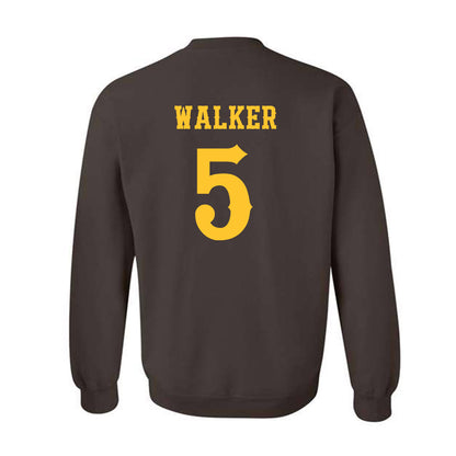 Wyoming - NCAA Men's Basketball : Leland Walker - Classic Shersey Crewneck Sweatshirt-1