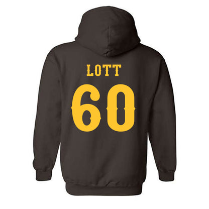 Wyoming - NCAA Football : Grant Lott - Classic Shersey Hooded Sweatshirt-1