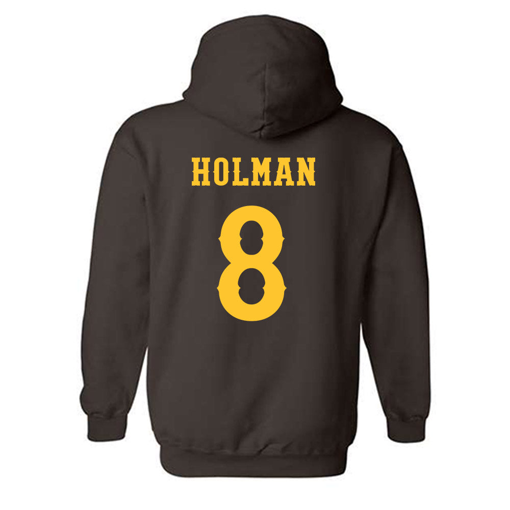 Wyoming - NCAA Football : Markell Holman - Classic Shersey Hooded Sweatshirt-1