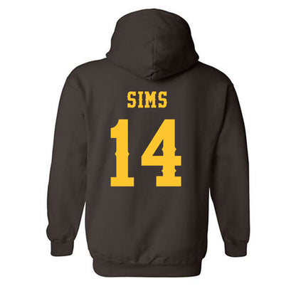 Wyoming - NCAA Football : Landon Sims - Classic Shersey Hooded Sweatshirt-1