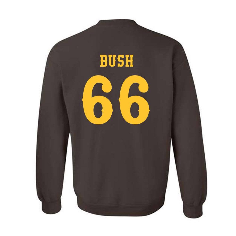 Wyoming - NCAA Football : Johnathan Bush - Classic Shersey Crewneck Sweatshirt-1