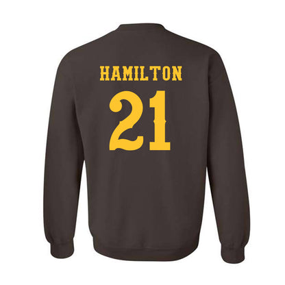 Wyoming - NCAA Football : Nico Hamilton - Classic Shersey Crewneck Sweatshirt-1