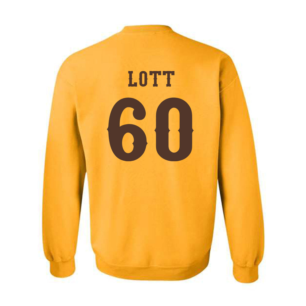 Wyoming - NCAA Football : Grant Lott - Classic Shersey Crewneck Sweatshirt-1
