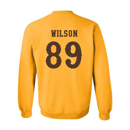 Wyoming - NCAA Football : Jake Wilson - Classic Shersey Crewneck Sweatshirt-1