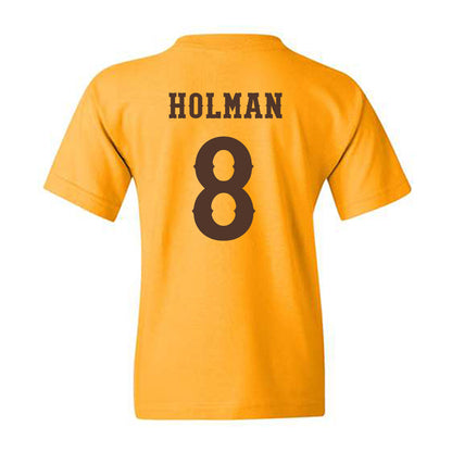 Wyoming - NCAA Football : Markell Holman - Classic Shersey Youth T-Shirt-1