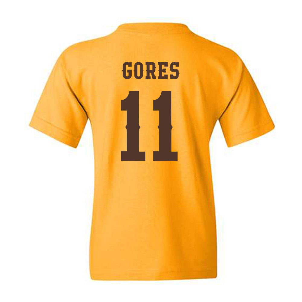 Wyoming - NCAA Men's Basketball : Gavin Gores - Classic Shersey Youth T-Shirt-1
