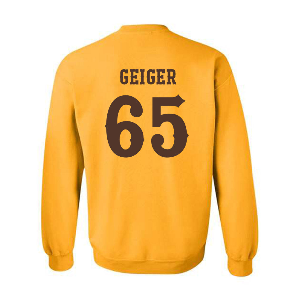 Wyoming - NCAA Football : Nathan Geiger - Classic Shersey Crewneck Sweatshirt