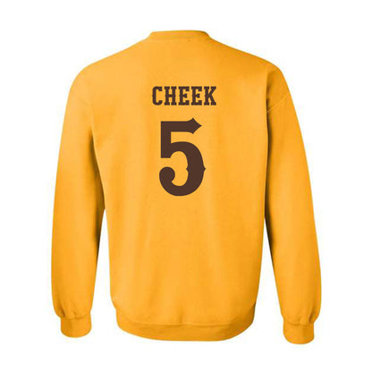 Wyoming - NCAA Football : Brooklyn Cheek - Classic Shersey Crewneck Sweatshirt-1