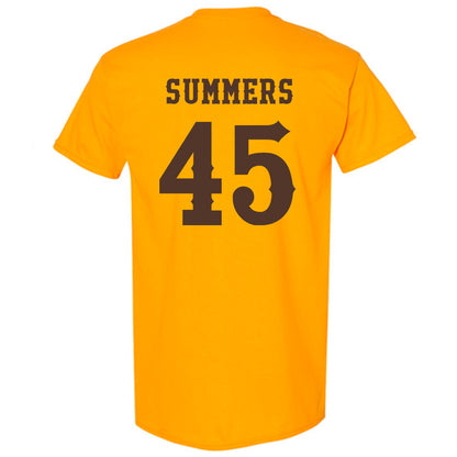 Wyoming - NCAA Men's Basketball : Neil Summers - Classic Shersey T-Shirt-1