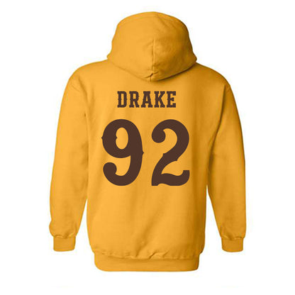 Wyoming - NCAA Football : Dante Drake - Classic Shersey Hooded Sweatshirt-1