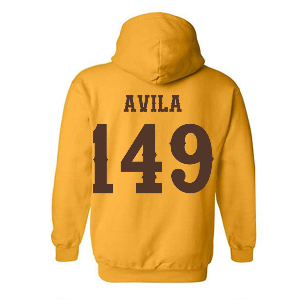 Wyoming - NCAA Wrestling : Antonio Avila - Classic Shersey Hooded Sweatshirt-1