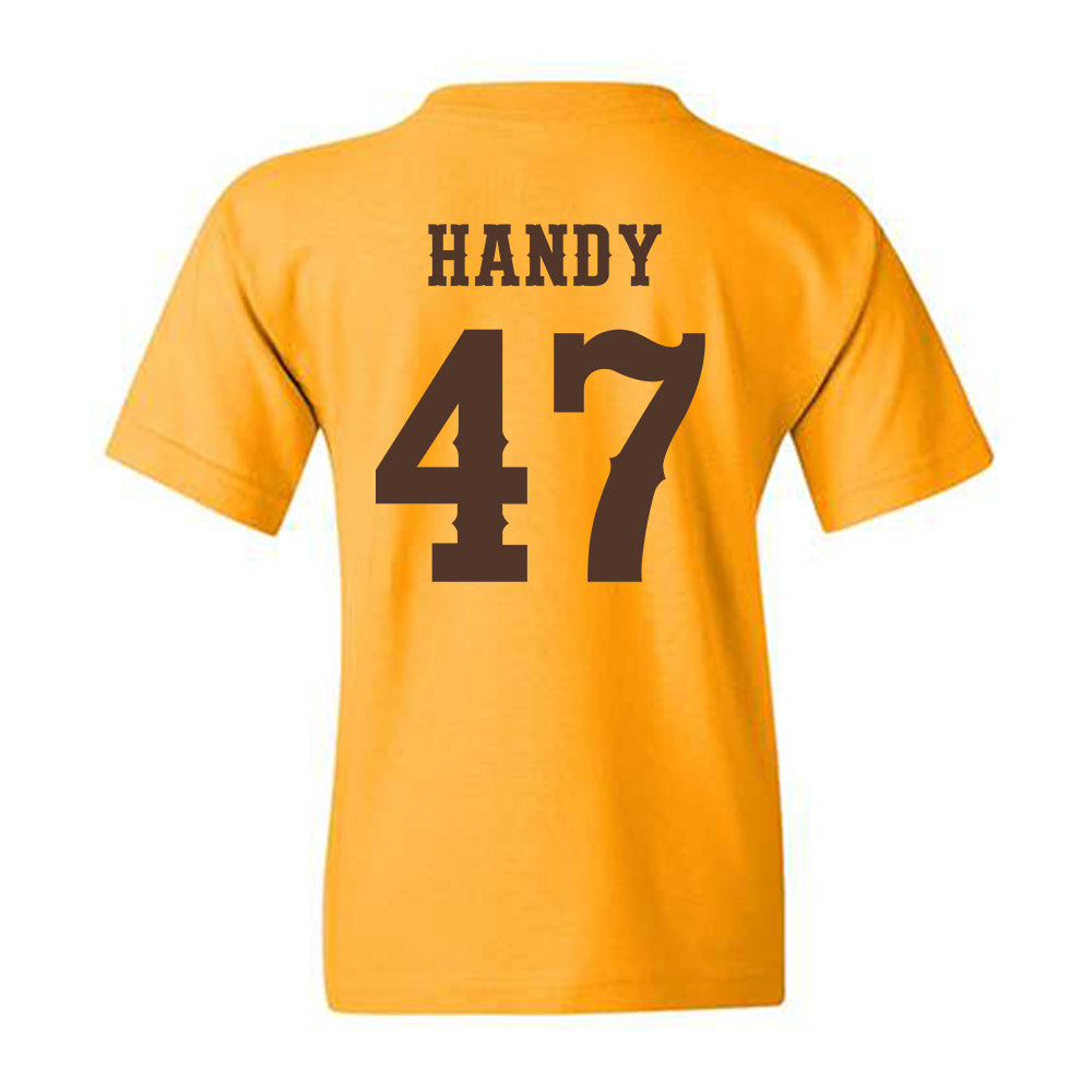 Wyoming - NCAA Football : Jason Handy - Classic Shersey Youth T-Shirt-1