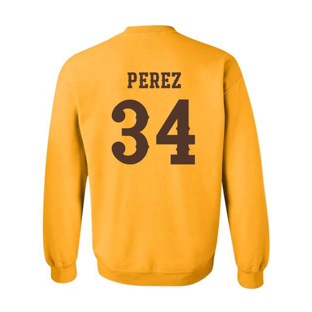 Wyoming - NCAA Football : Steven Perez - Classic Shersey Crewneck Sweatshirt-1
