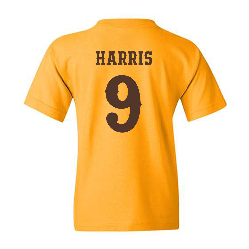 Wyoming - NCAA Men's Basketball : Jared Harris - Classic Shersey Youth T-Shirt-1