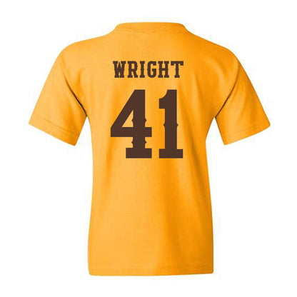 Wyoming - NCAA Football : Mason Wright - Classic Shersey Youth T-Shirt-1