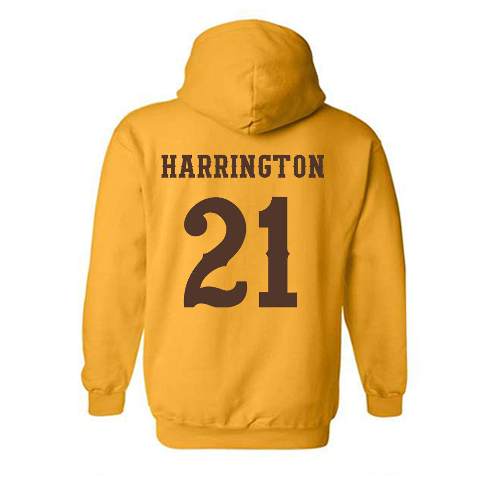 Wyoming - NCAA Women's Basketball : Katie Harrington - Classic Shersey Hooded Sweatshirt-1