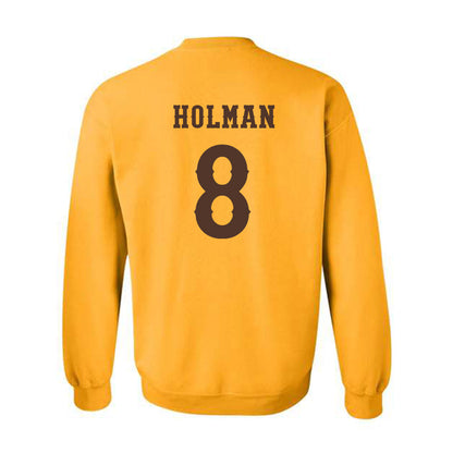Wyoming - NCAA Football : Markell Holman - Classic Shersey Crewneck Sweatshirt-1