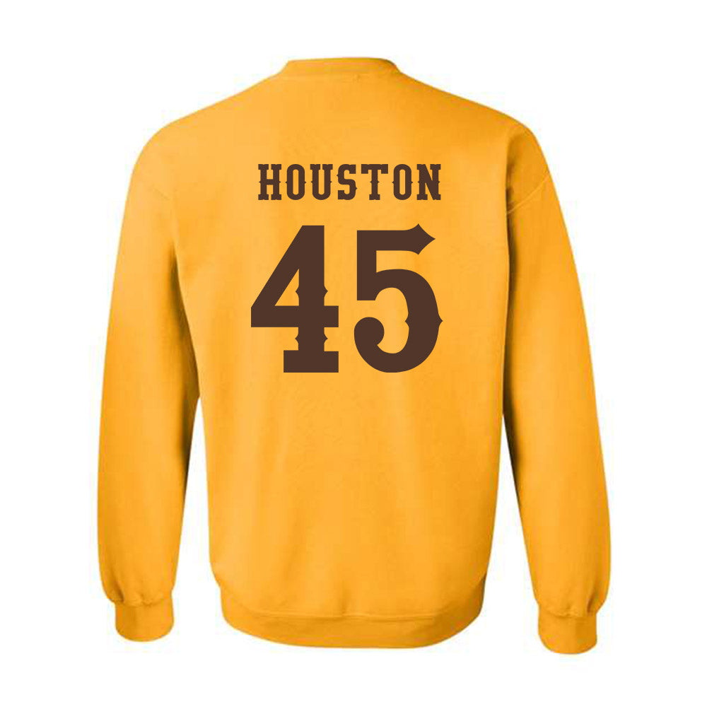 Wyoming - NCAA Football : Charlie Houston - Classic Shersey Crewneck Sweatshirt-1