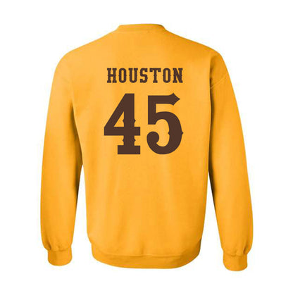 Wyoming - NCAA Football : Charlie Houston - Classic Shersey Crewneck Sweatshirt-1