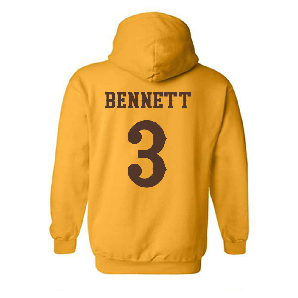 Wyoming - NCAA Men's Basketball : Khaden Bennett - Classic Shersey Hooded Sweatshirt-1