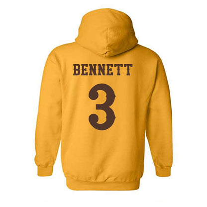 Wyoming - NCAA Men's Basketball : Khaden Bennett - Classic Shersey Hooded Sweatshirt-1