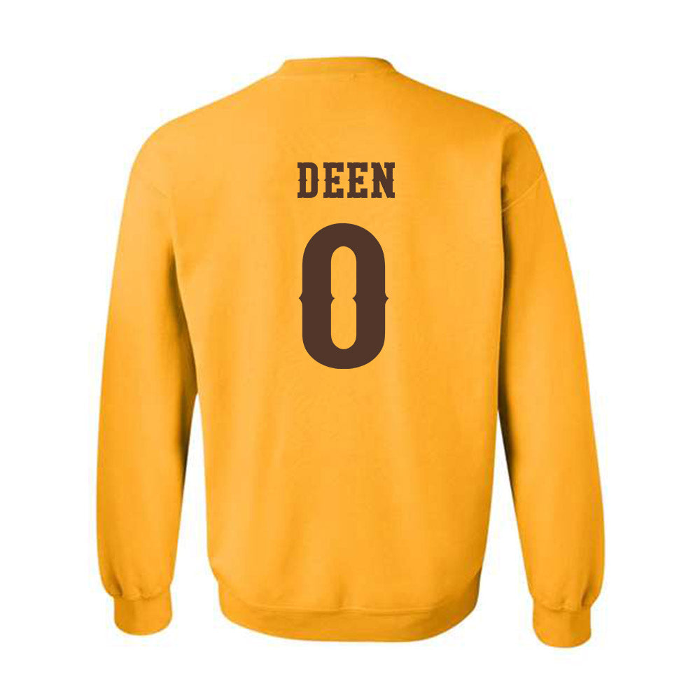 Wyoming - NCAA Football : Tyson Deen - Classic Shersey Crewneck Sweatshirt-1