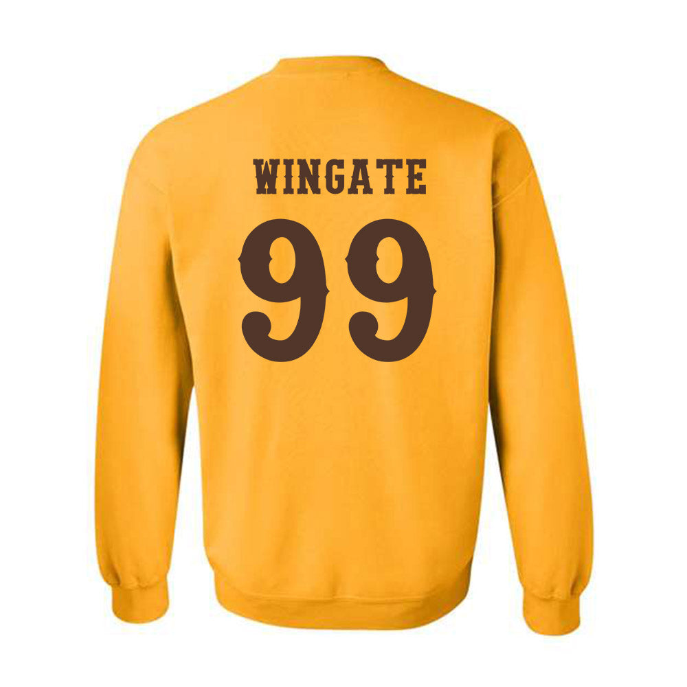 Wyoming - NCAA Football : Donnie Wingate - Classic Shersey Crewneck Sweatshirt-1