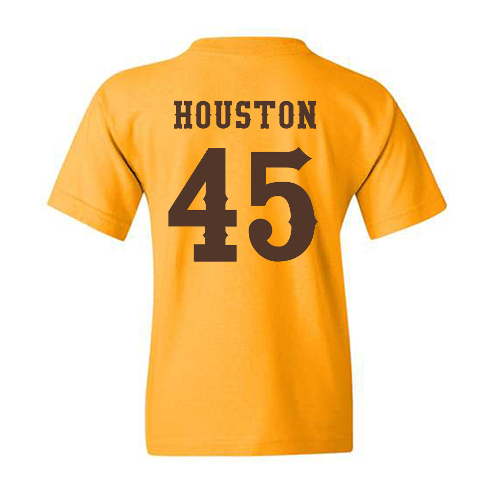 Wyoming - NCAA Football : Charlie Houston - Classic Shersey Youth T-Shirt-1