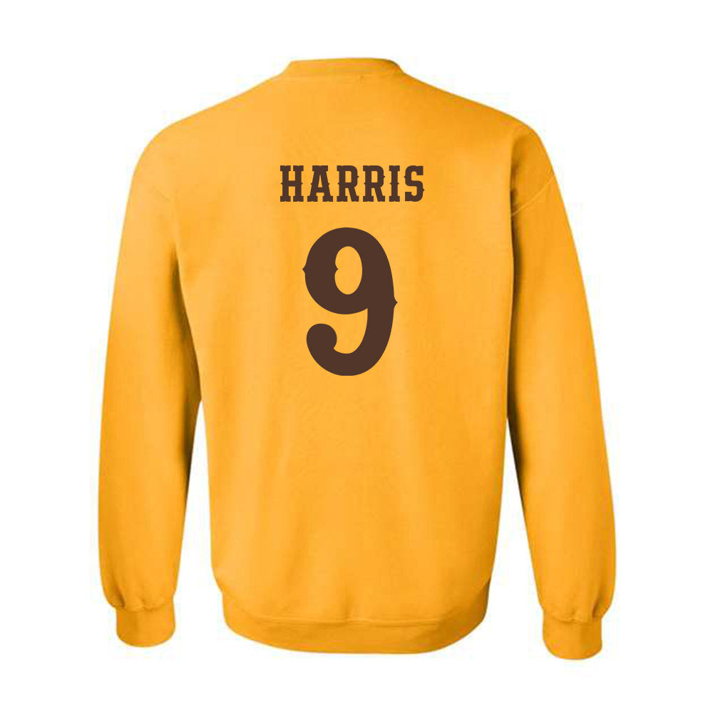 Wyoming - NCAA Men's Basketball : Jared Harris - Classic Shersey Crewneck Sweatshirt-1