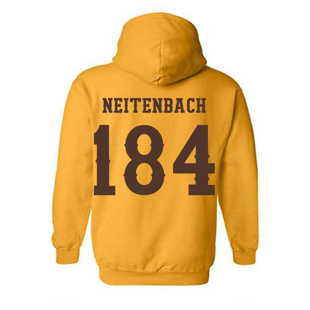 Wyoming - NCAA Wrestling : Eddie Neitenbach - Classic Shersey Hooded Sweatshirt-1