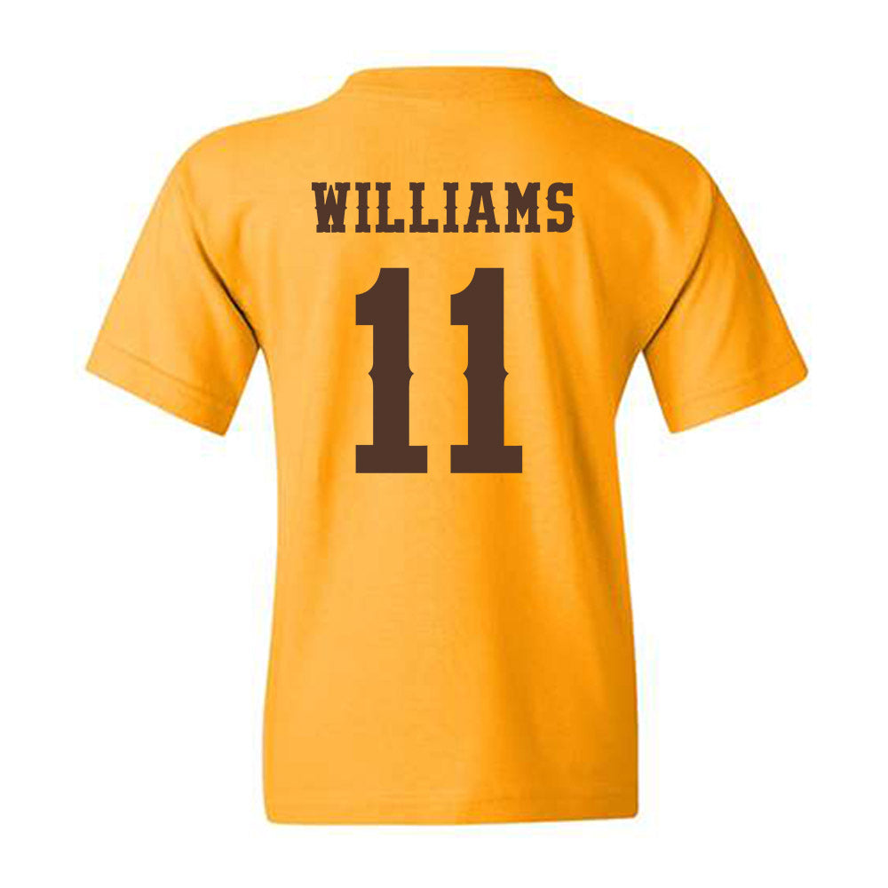 Wyoming - NCAA Football : Jayden Williams - Classic Shersey Youth T-Shirt-1