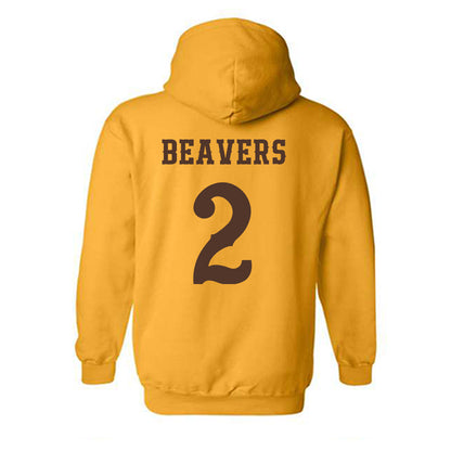 Wyoming - NCAA Football : Anthony Beavers - Classic Shersey Hooded Sweatshirt-1