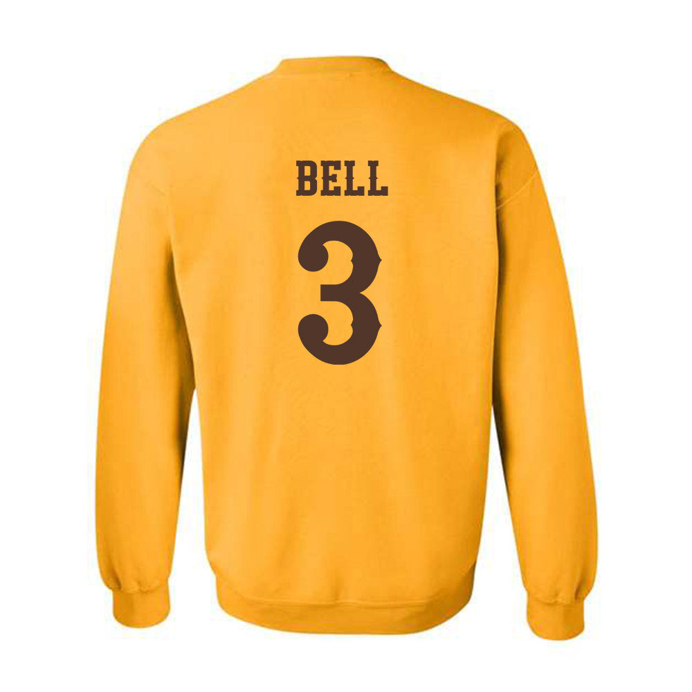 Wyoming - NCAA Football : Ian Bell - Classic Shersey Crewneck Sweatshirt-1