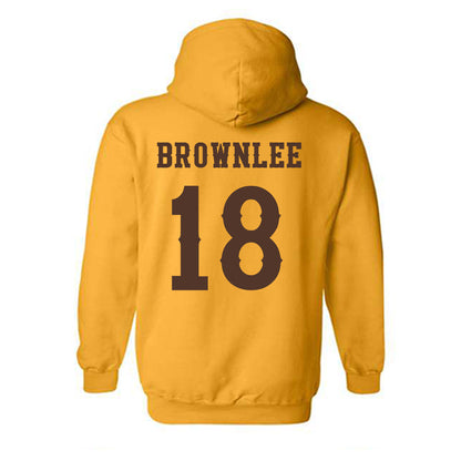 Wyoming - NCAA Football : Da'Marion Brownlee - Classic Shersey Hooded Sweatshirt-1
