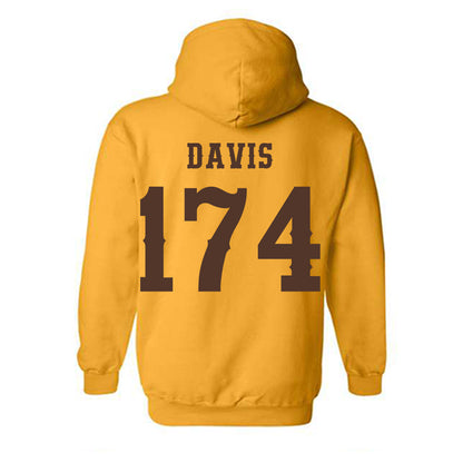 Wyoming - NCAA Wrestling : Riley Davis - Classic Shersey Hooded Sweatshirt-1